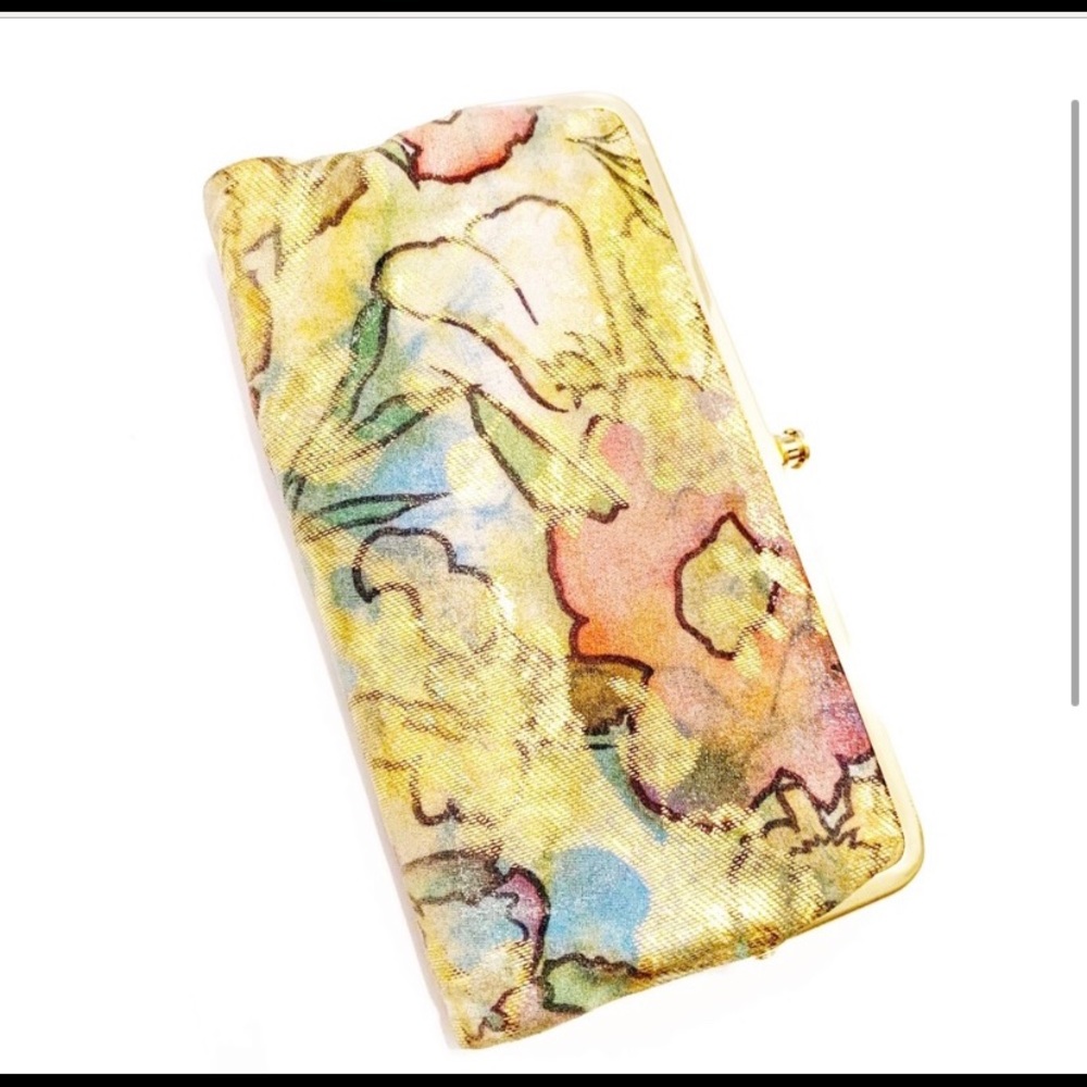Hobo Lauren Floral Metallic Wallet